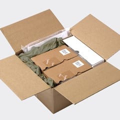 Electronics being shipped with paper packaging from Pregis.