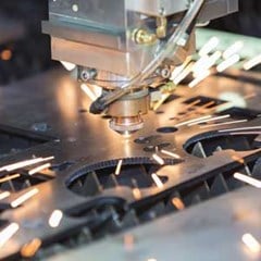 laser cutting metal